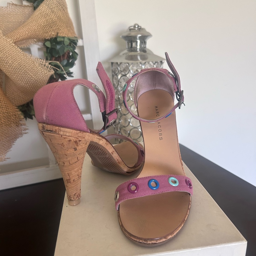 Marc Jacobs Cork Heel Sandals